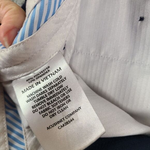 FootJoy FJ Performance Athletic Fit Golf Pants Golfing Mens Sz 32 X 30 Navy Blue - Picture 7 of 7